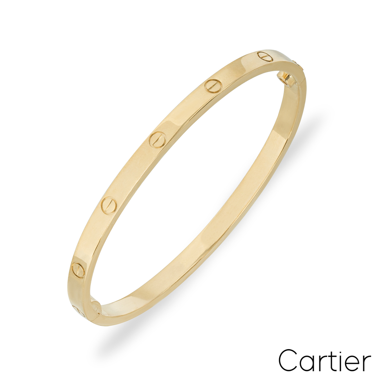 Cartier Yellow Gold Plain SM Love Bracelet Size 20 B6047520